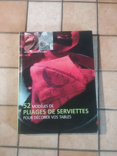 Livre pliage serviette