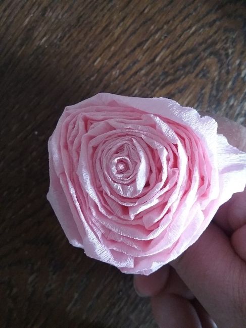 Rose terminé de dessus