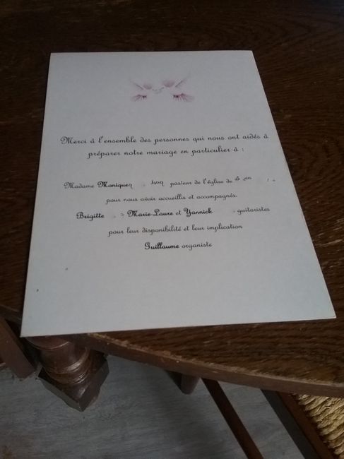 Dos Livret de culte
