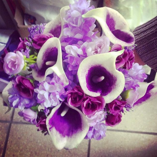 Base du bouquet de mariée