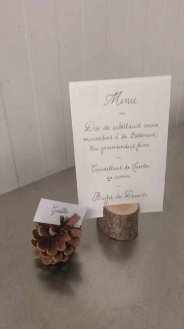 Marque place et Menu