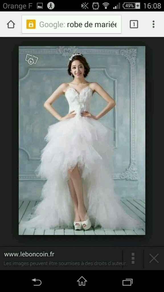 Robe courte devant longue derrière - 1