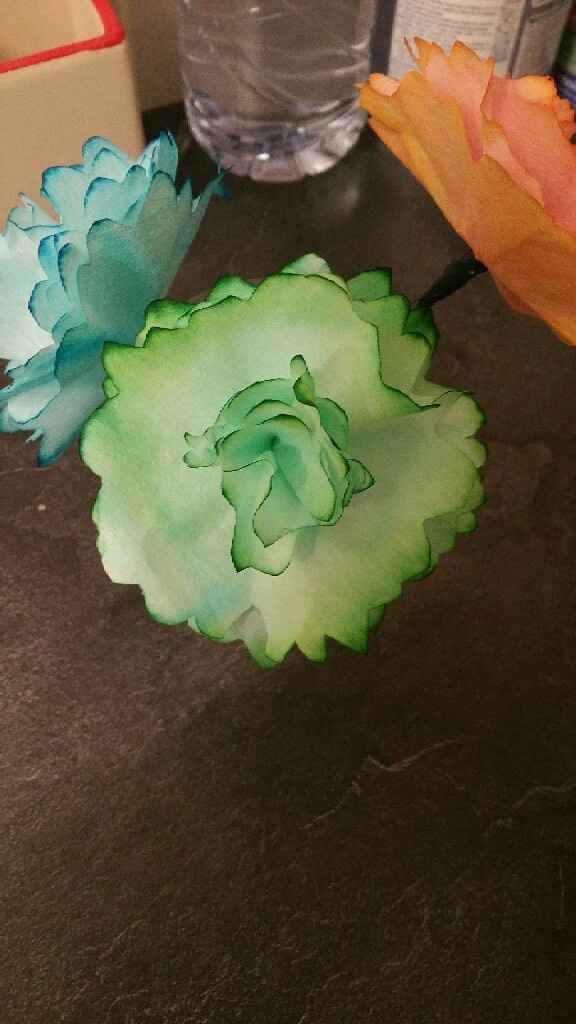 Fleurs en filtres à café - 1