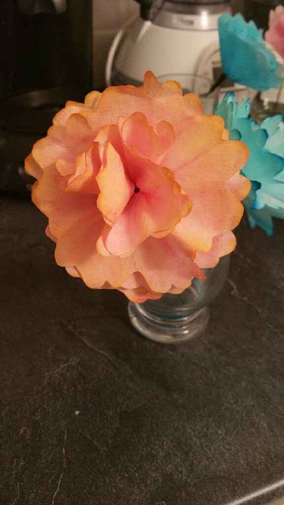 Fleurs en filtres à café - 3