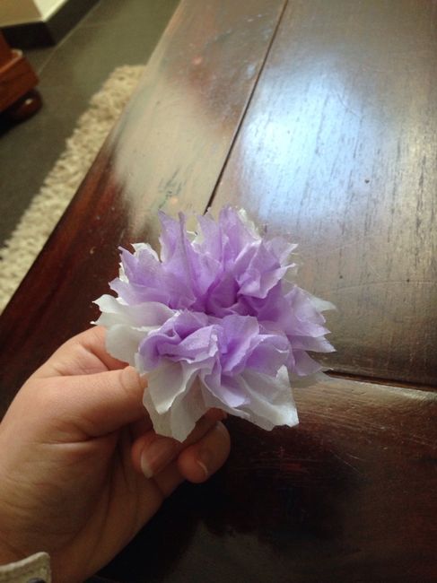 Fleur papier et centre de table - 1