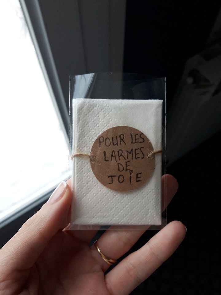 Mouchoirs pour les larmes de joie - 1