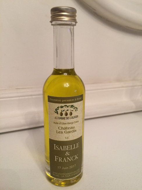 Mignonnettes d'huile d'olive personnalisées - 2