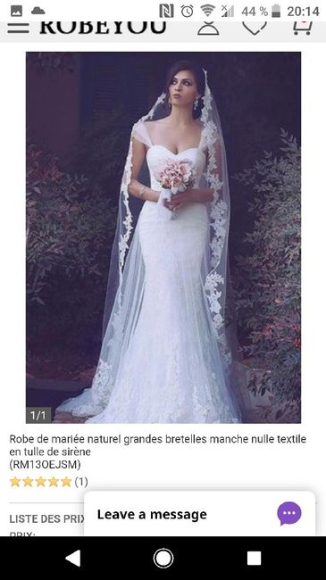 Avis sur les robes de mariée - 1