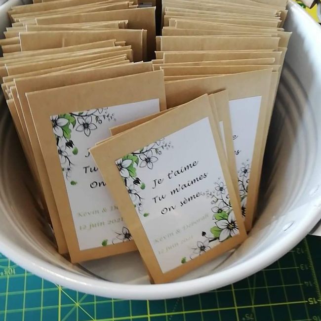 Cadeaux pour les invités - Graines à planter 2