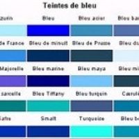Teinte de bleu