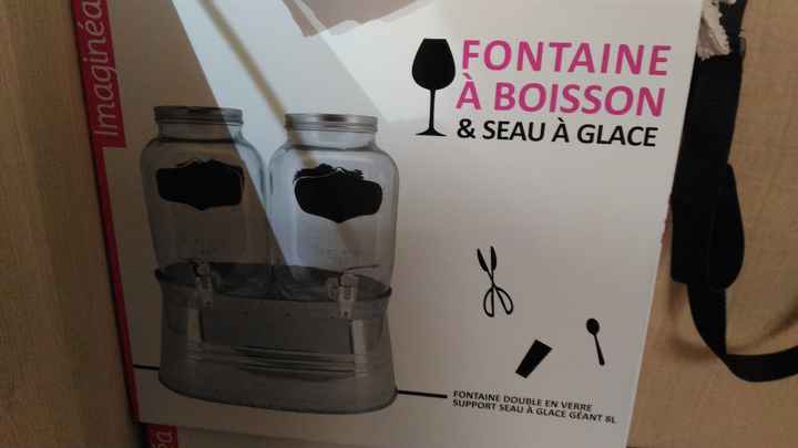 Nos fontaines à boissons. On en a pris 4.