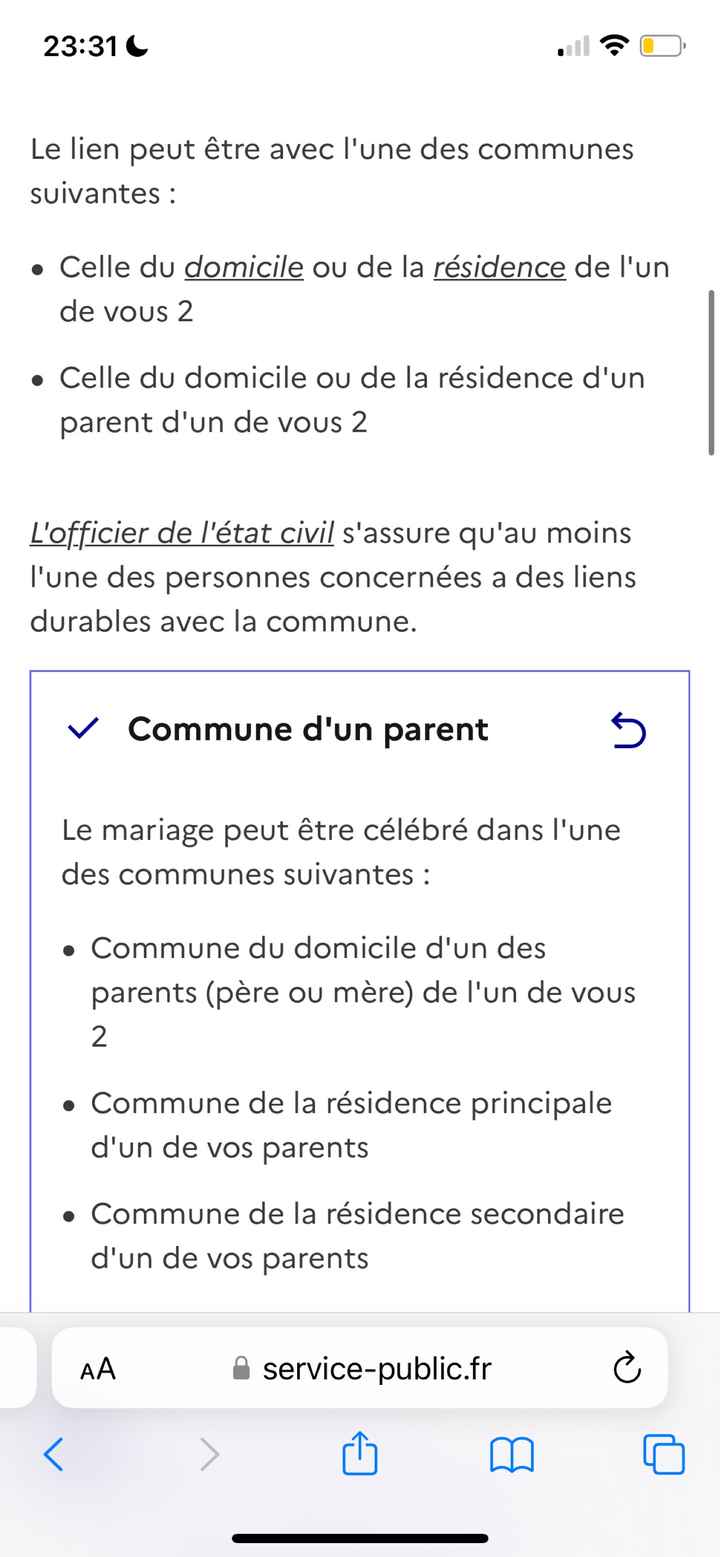 Validation de la mairie si on n’est pas résident - 1