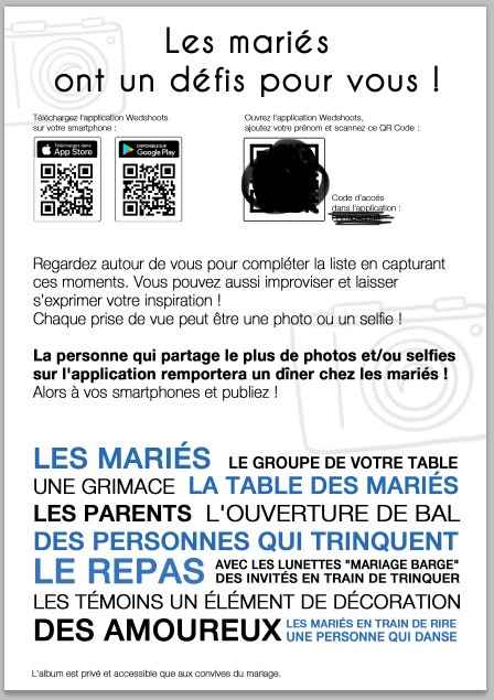 Affichette d’information mariage - 3
