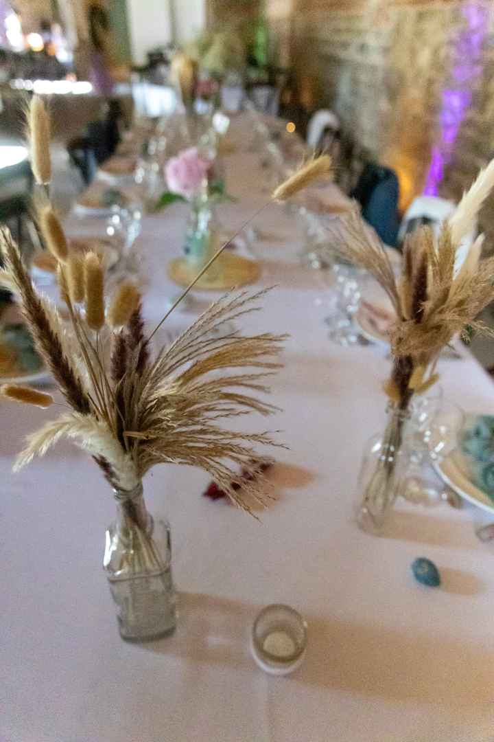 Bouquet sur table et économie - 1