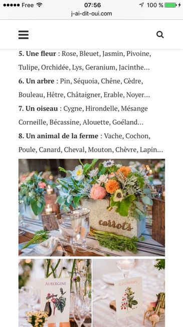 Nom de table mariage champêtre vintage - 2