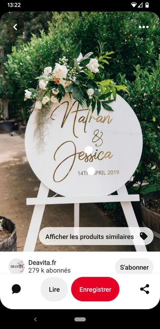 Panneaux bienvenue et plan de tables - 1