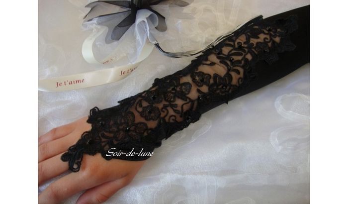 mitaines dentelle noire