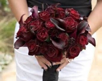 bouquet bordeau