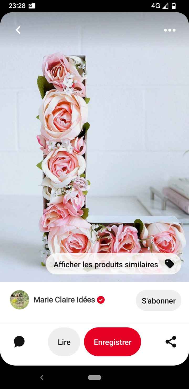 Lettres fleuries : fleurs séchées ou fausses fleurs ? - 2