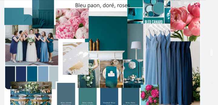 Couleur bleu paon - 2