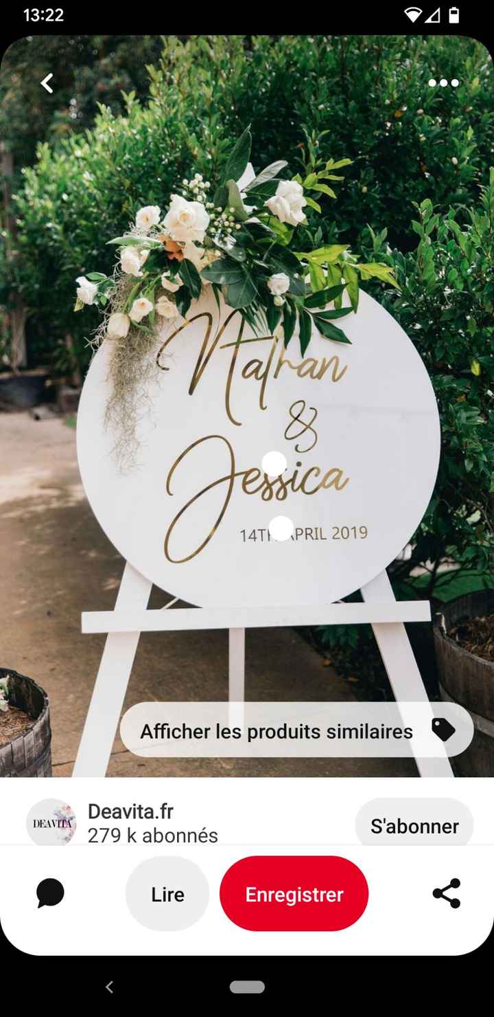 Panneaux bienvenue et plan de tables - 1