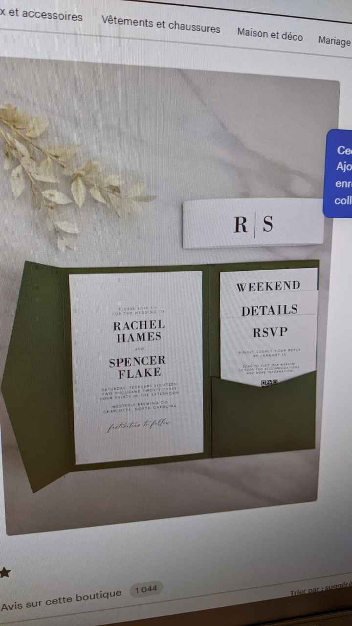 Faire ses faire part ? - 1