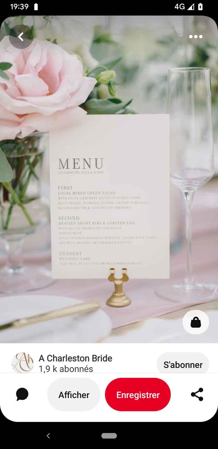 Porte menu et nom de table - 1