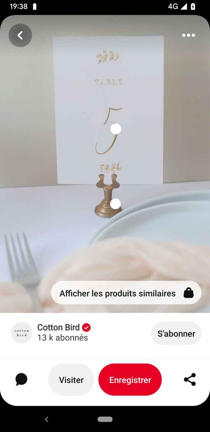 Porte menu et nom de table - 2