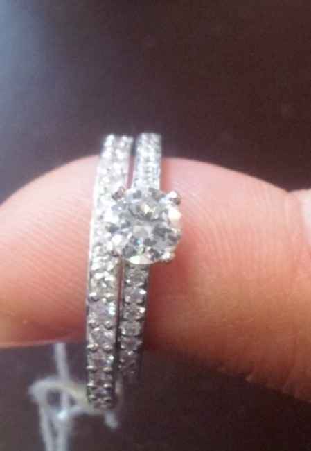ma bague de fiançailles et ma future alliance