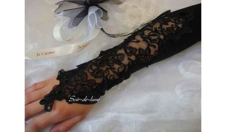 mitaines dentelle noire