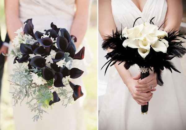 bouquet noir et blanc
