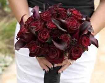 bouquet bordeau