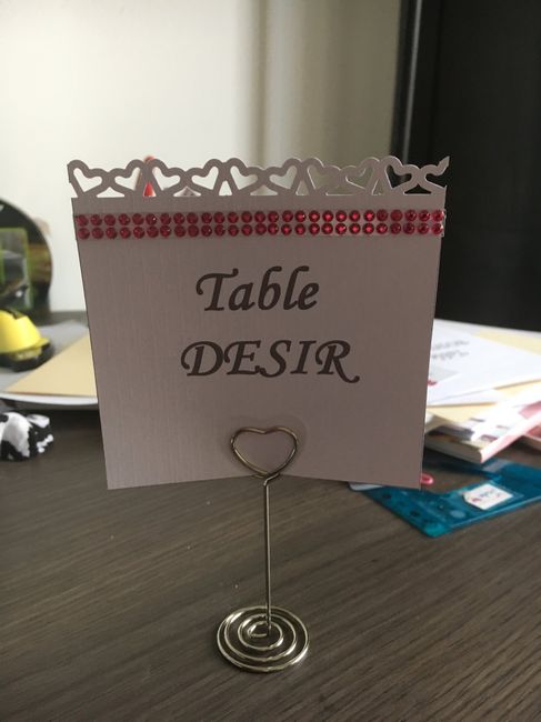 Marque place et nom de table - 1