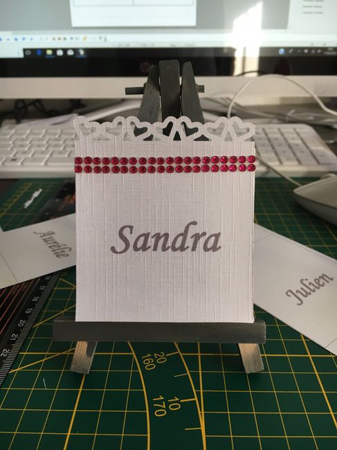 Marque place et nom de table - 2