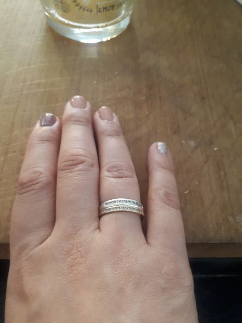 Alliance or jaune mais bague fiancaille or blanc 2