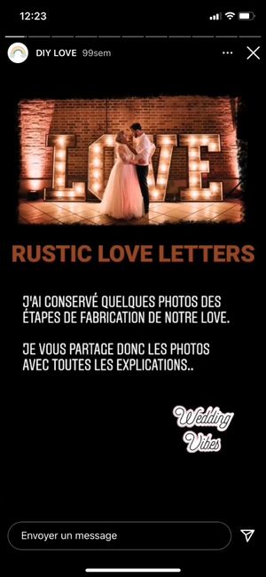 Recherche lettres géantes love - 1