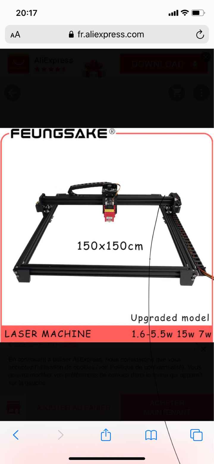 Machine gravure et découpe laser - 1