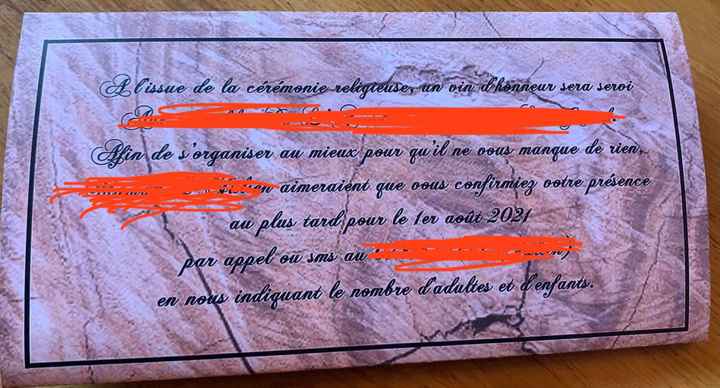 Réception des faire parts - 5