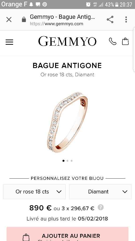  Quelle type d'alliance pour ma bague de fiançailles? - 1
