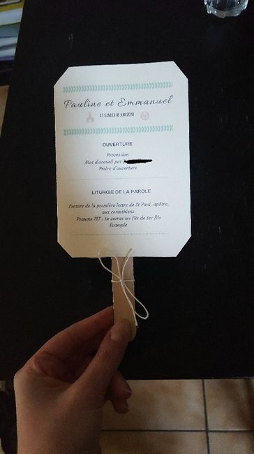 éventail programme cérémonie laïque 2