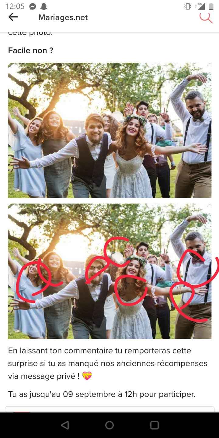 Trouve les 7 différences et remporte une récompense pour tes témoins 🎁 - 1