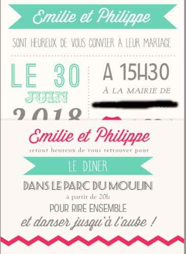 Vue du carton Faire part, by sweet paper
