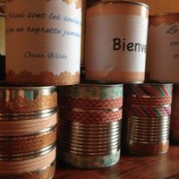 Boites de conserves recyclées