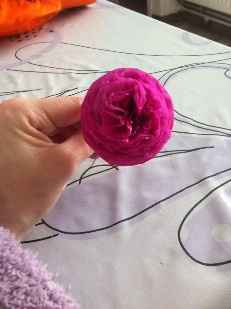 Fleur papier de soie