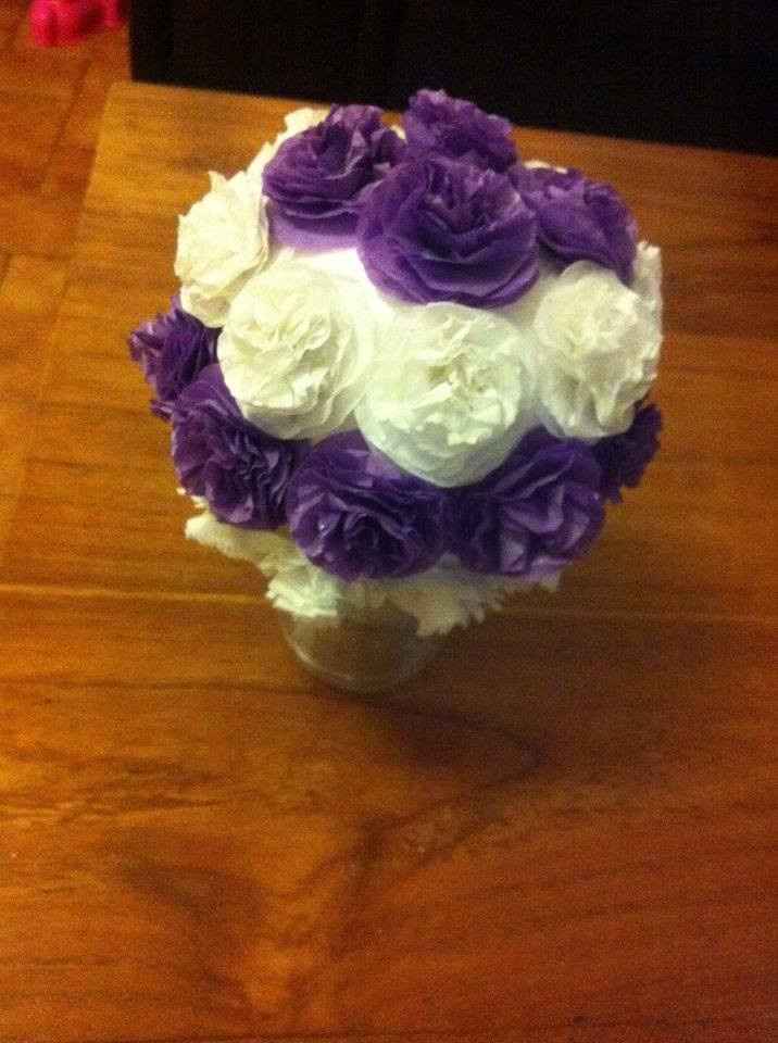 Fleurs papier de soie