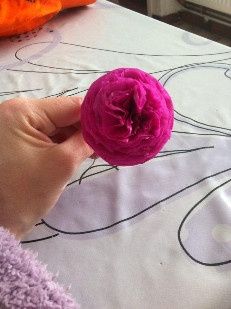 Fleur papier de soie