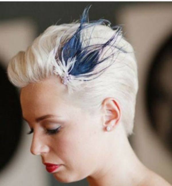 Mariée aux cheveux courts 9