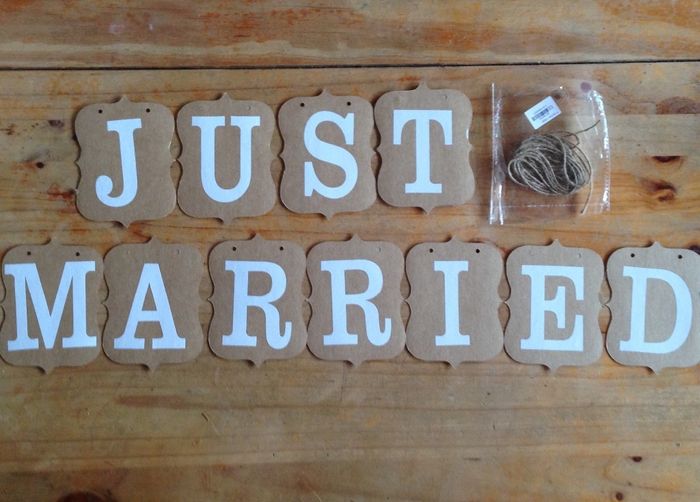 Guirlande "Just Married"