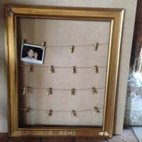 Cadre pour accrocher les photos polaroid