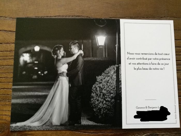Cartes de remerciements - 2
